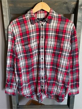 Madewell Flannel Oversized Ex-Boyfriend Shirt in Carl Plaid